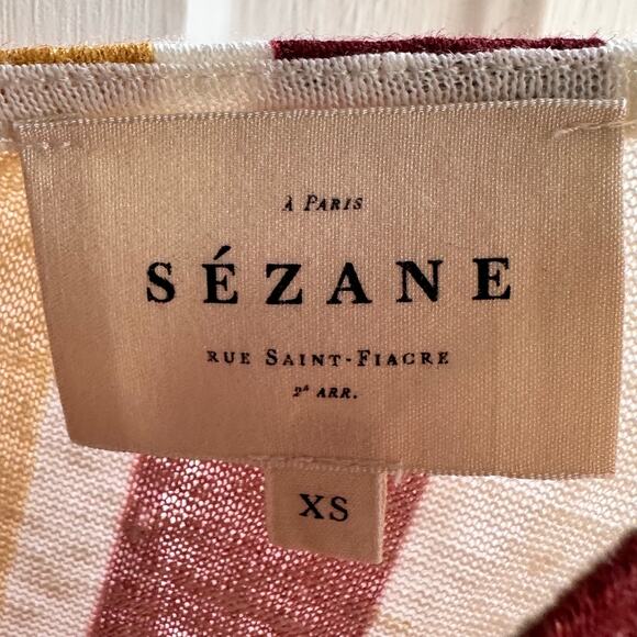 Sezane Andre Striped Linen Top - Picture 7 of 8